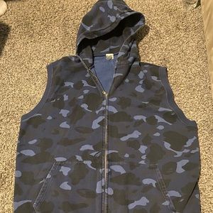 Bape sleeveless hoodie